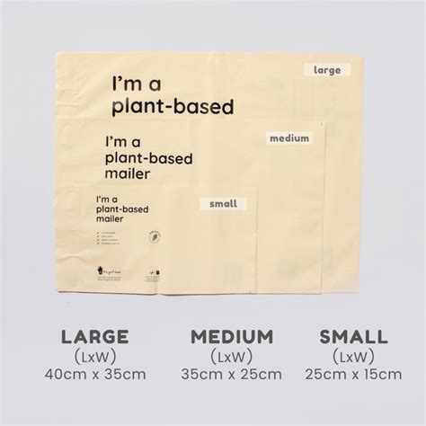 biodegradable mailers|Medium Compostable Plant.